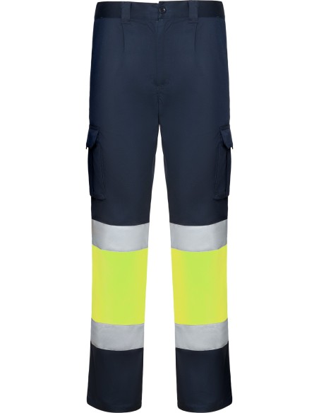  Pantalón Roly DAILY STRETCH Alta visibilidad marino/amarillo fluor