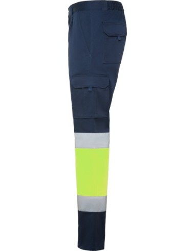  Pantalón Roly DAILY STRETCH Alta visibilidad marino/amarillo fluor