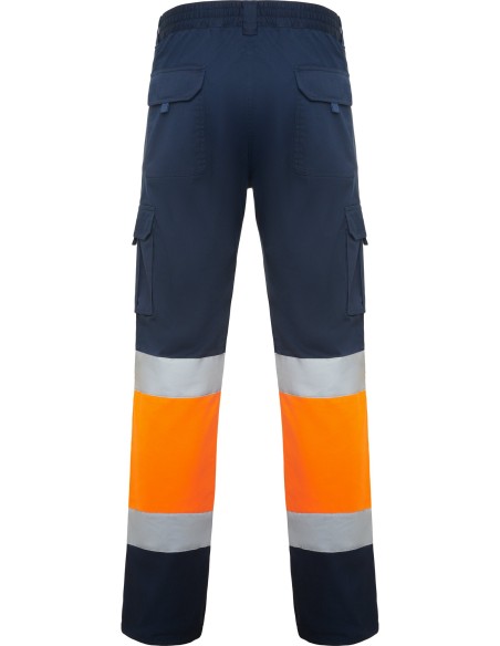  Pantalón Roly DAILY STRETCH Alta visibilidad marino/naranja fluor