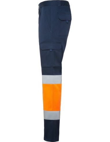  Pantalón Roly DAILY STRETCH Alta visibilidad marino/naranja fluor