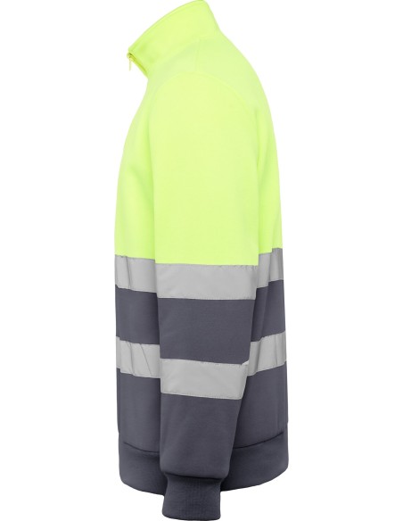 Sudadera SPICA Roly de alta visibilidad plomo/amarillo fluor