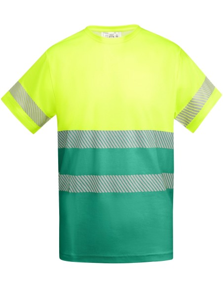  Camiseta TAURI Roly de alta visibilidad verde jardín/amarillo flúor
