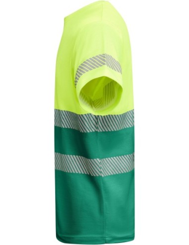  Camiseta TAURI Roly de alta visibilidad verde jardín/amarillo flúor