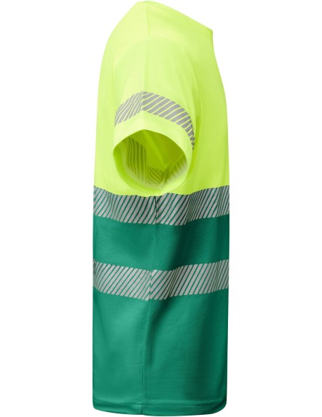  Camiseta TAURI Roly de alta visibilidad verde jardín/amarillo flúor