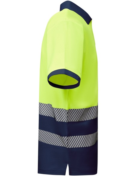  Polo ATRIO Roly de alta visibilidad marino/amarillo fluor