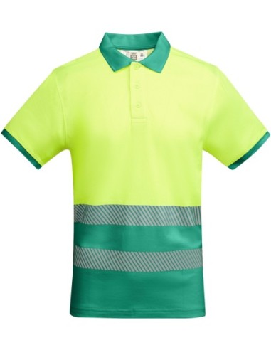  Polo ATRIO Roly de alta visibilidad verde jardín/amarillo flúor