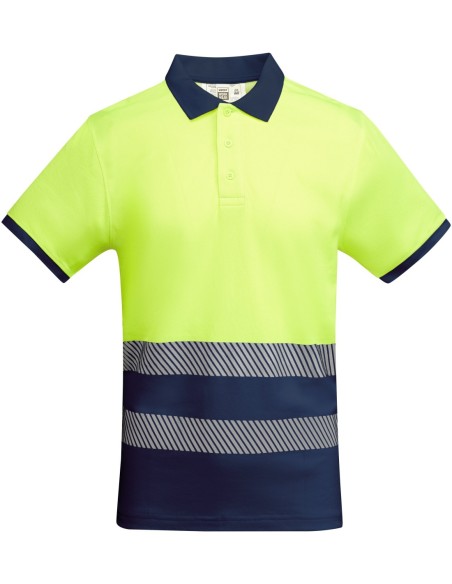  Polo ATRIO Roly de alta visibilidad marino/amarillo fluor