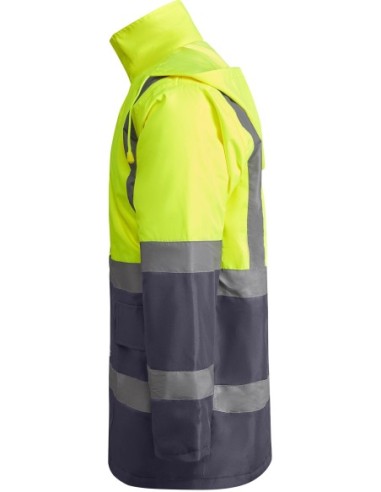  Parka MERAK Roly de alta visibilidad plomo/amarillo fluor