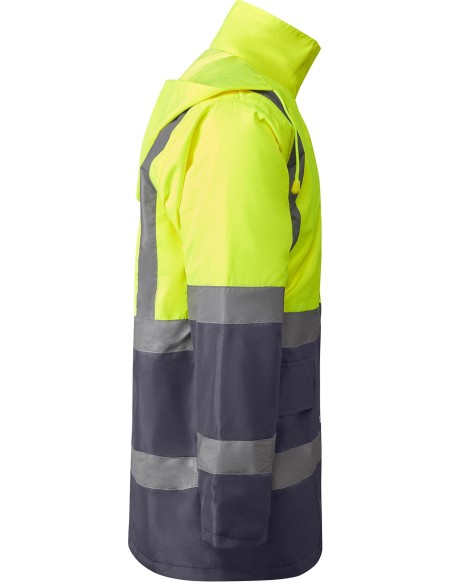  Parka MERAK Roly de alta visibilidad plomo/amarillo fluor