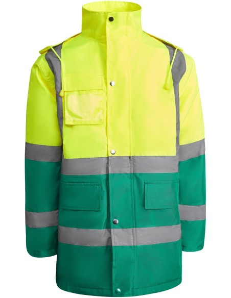  Parka MERAK Roly de alta visibilidad verde jardín/amarillo flúor