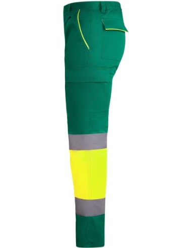  Pantalon invierno ENIX Roly de alta visibilidad verde jardín/amarillo flúor