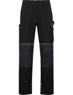 Pantalón Wall Roly negro con rodilleras y stretch
