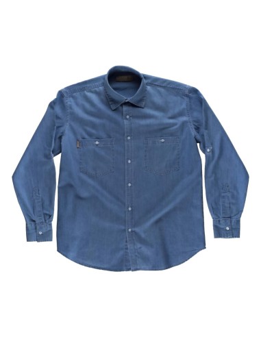 Camisa básicos vaquero claro