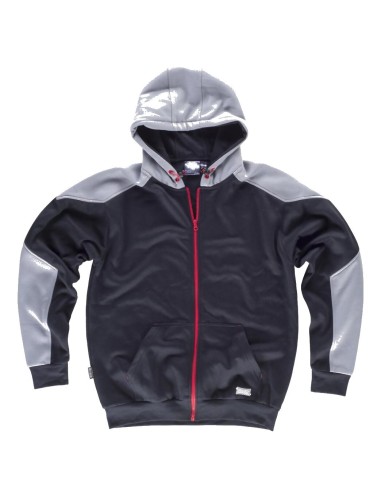  Sudadera básicos negro gris claro