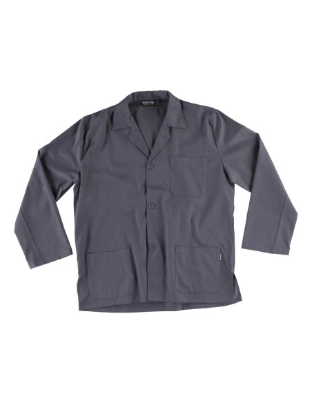  Bata corta de hombre con bolsillo gris