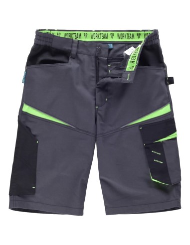 Bermuda future gris oscuro negro verde lima