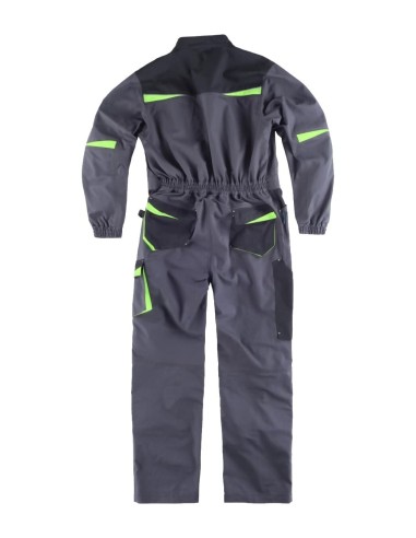  Buzo future gris oscuro negro verde lima