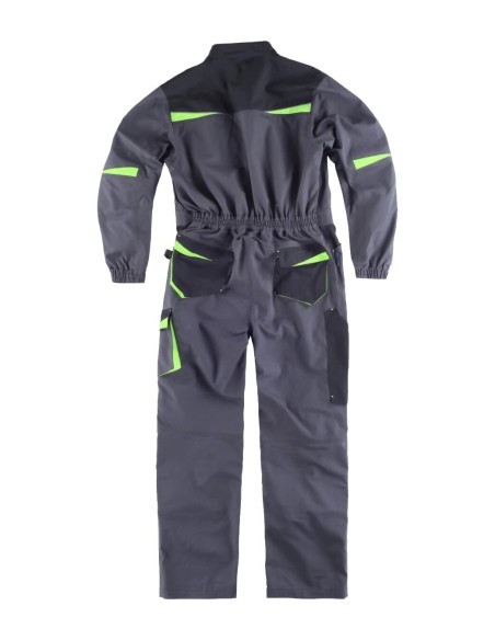  Buzo future gris oscuro negro verde lima