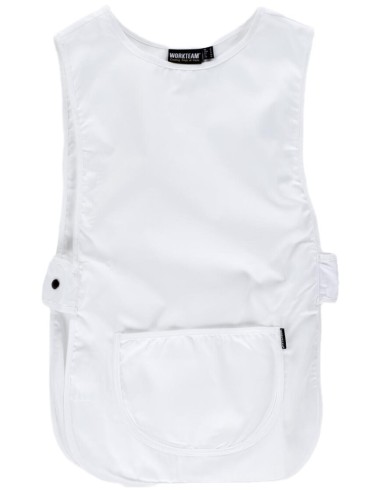  Casulla unisex con bolsillos blanco