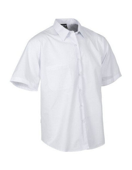  Camisa de manga corta con bolsillo blanca original