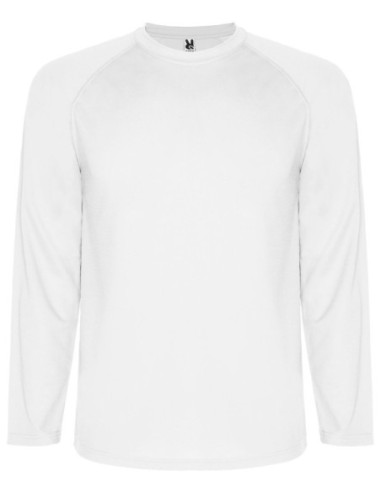 Camiseta técnica Roly MONTECARLO L/S blanco