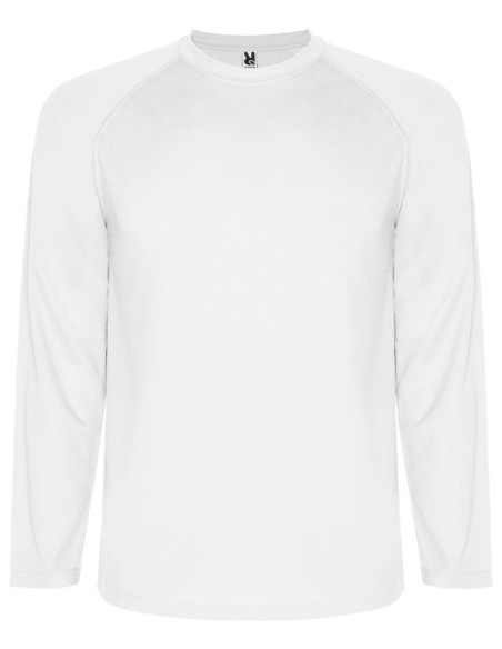 Camiseta técnica Roly MONTECARLO L/S blanco