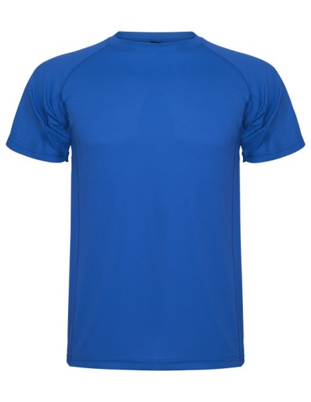 Camiseta técnica MONTECARLO manga corta unisex Roly 135 gr personalizado royal