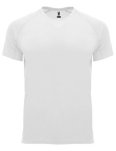 Camiseta técnica Roly BAHRAIN blanco 2