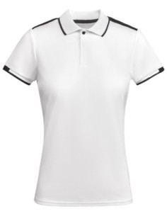 Polo TAMIL WOMAN Roly blanco/negro 2