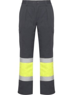 Pantalon invierno SOAN Roly de alta visibilidad plomo/amarillo fluor 2