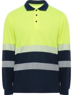POLO Roly VEGA LS MANGA LARGA marino/amarillo fluor 2