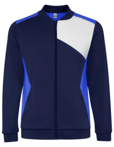 Sudaderas laborales Roly Leros bicolor con cremallera