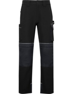 Pantalón Wall Roly negro con rodilleras y stretch 2