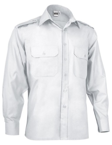 Camisas laborales Vigilant manga larga en popelín