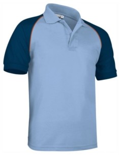 Polo laboral Venur tricolor de algodón piqué