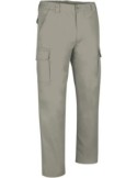 Pantalón Roble sarga con cintura elástica y multibolsillos