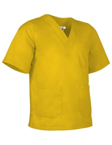 Blusón sanitario Link con cuello en pico y bolsillos