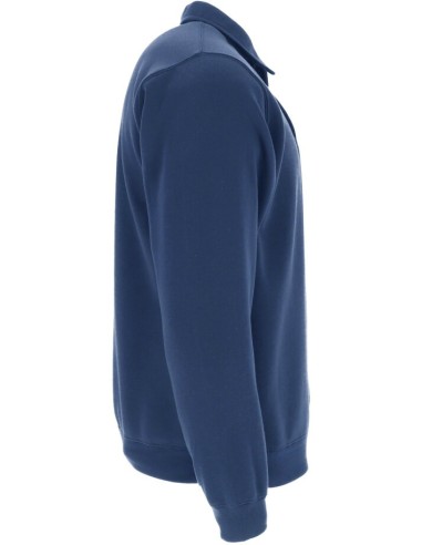 Sudadera Chester cuello polo de trabajo azul marino