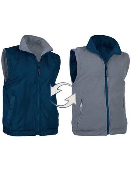 Chaleco reversible ASPEN Valento azul marino orion-gris humo azul marino