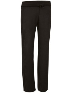 Pantalón mujer Paty en velour elástico y negro