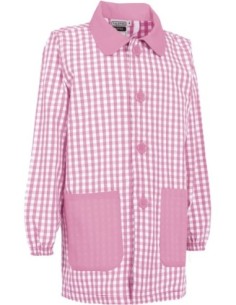 Bata infantil Notes cuadros vichy y puños elásticos