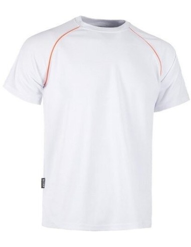  Camiseta manga corta unisex con detalles en alta visibilidad 135 gr