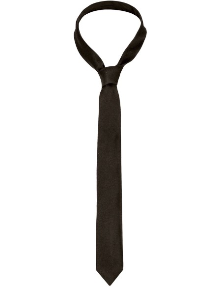 Corbata laboral Stellar slim negra de poliéster