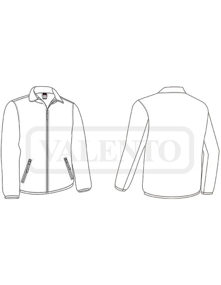 Chaqueta polar laboral Buffalo antipilling 300 g
