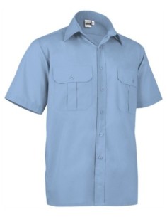 Camisa manga corta Congress azul celeste popelín