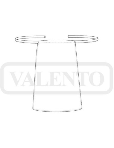 Delantales de cocina Merlot sin peto y resistentes