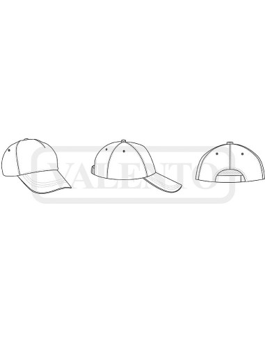 Gorra de trabajo Odyssey de algodón con visera curva