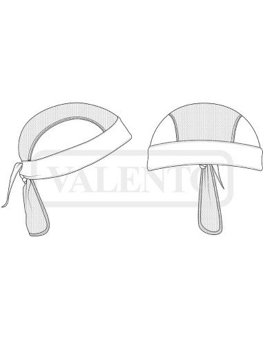 Gorros pirata WOK laborales con rejilla ventilada