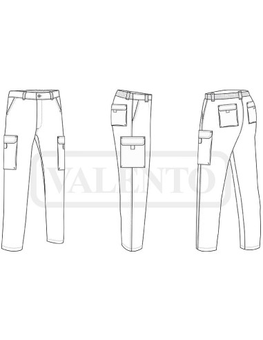 Pantalón térmico Nebraska con perchado y 6 bolsillos