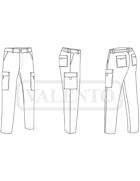 Pantalón térmico Nebraska con perchado y 6 bolsillos